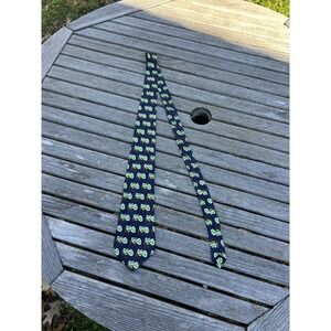 A. Rogers Tie,‎ Dark Blue with Comedy/Drama Masks Tragedy Vintage